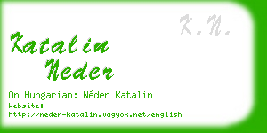 katalin neder business card